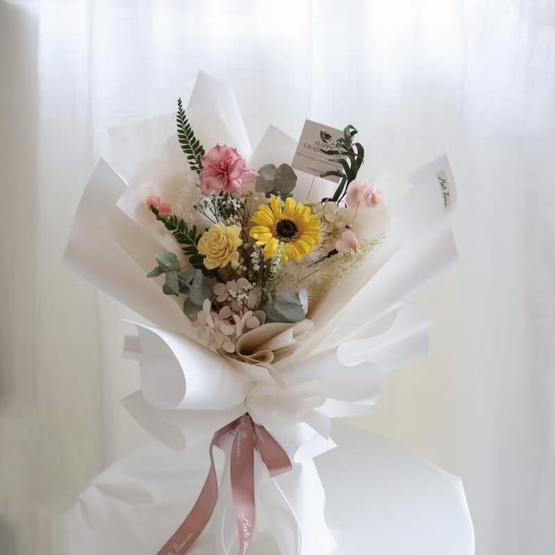 【遇見恆久】暖暖的日子永生花花束