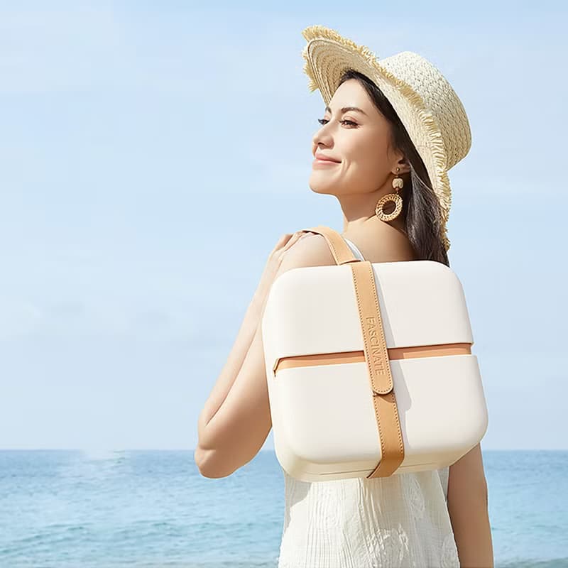 【免運】斐色耐差旅包包鏡智能led化妝鏡帶燈女士便攜化妝包