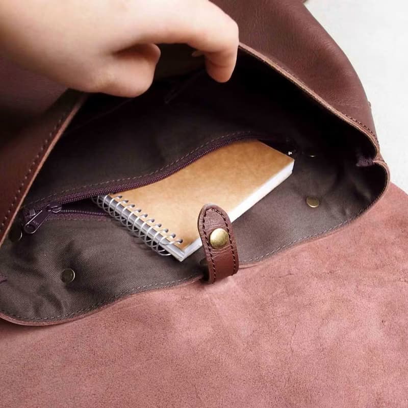日本都會 俐落質感牛革後背包 Made in Japan by Less Design