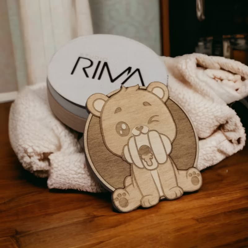 Cute Animals Wooden Coaster Set – Adorable Animal Designs - Safari Theme