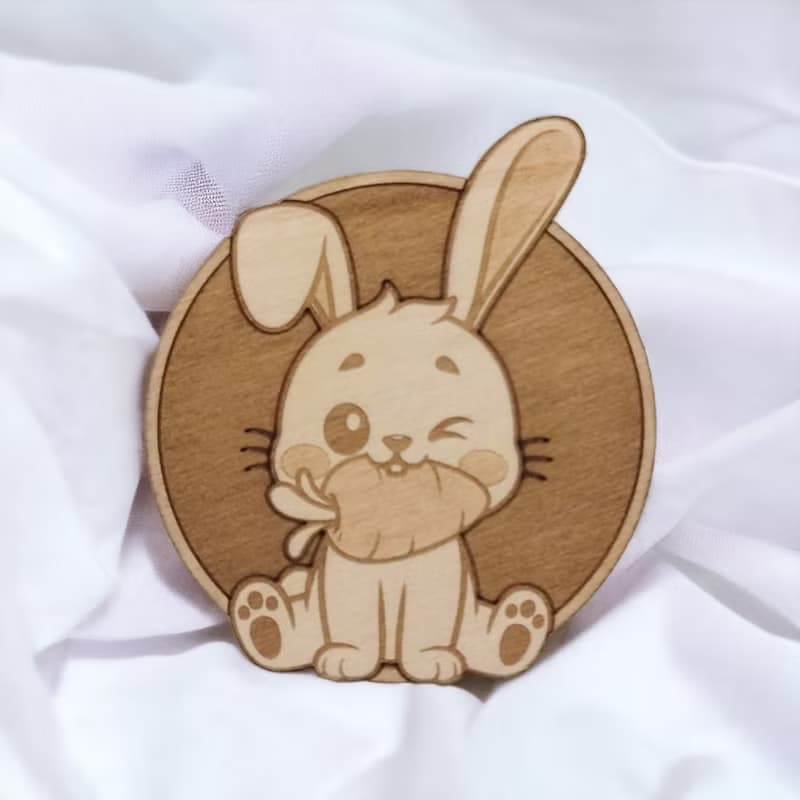 Cute Animals Wooden Coaster Set – Adorable Animal Designs - Safari Theme