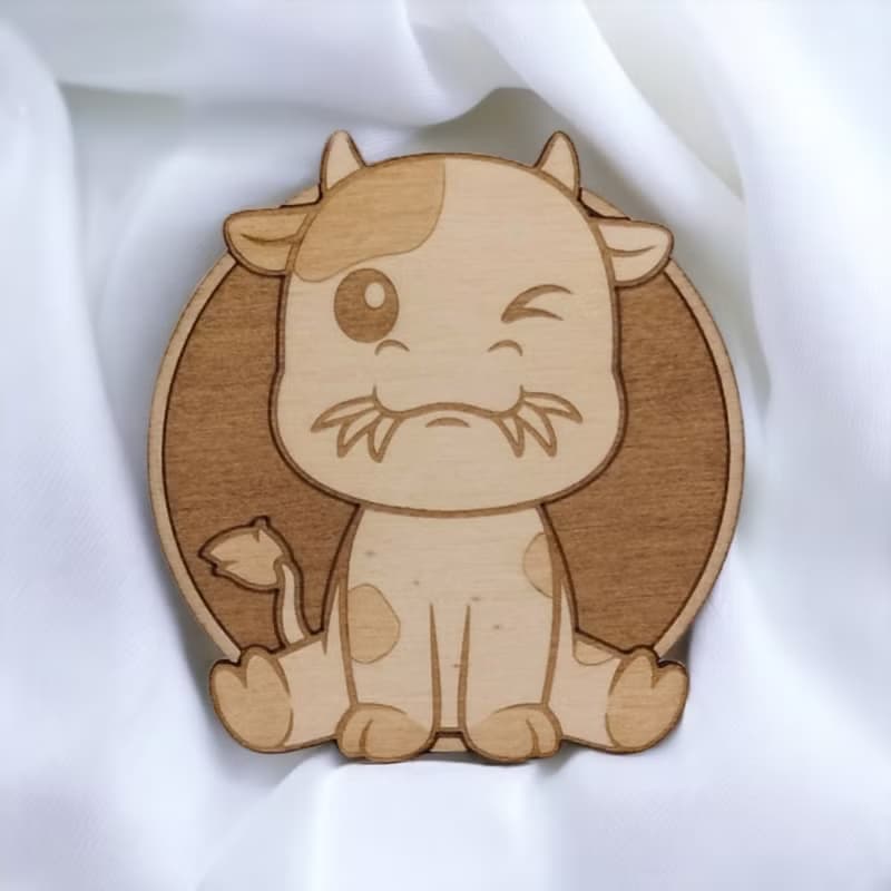 Cute Animals Wooden Coaster Set – Adorable Animal Designs - Safari Theme