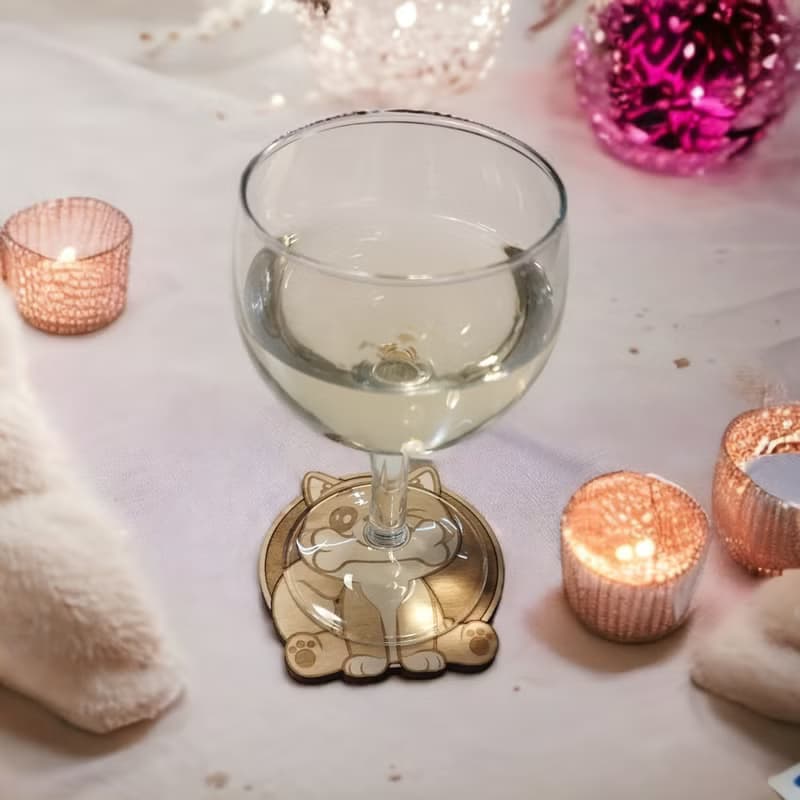 Cute Animals Wooden Coaster Set – Adorable Animal Designs - Safari Theme