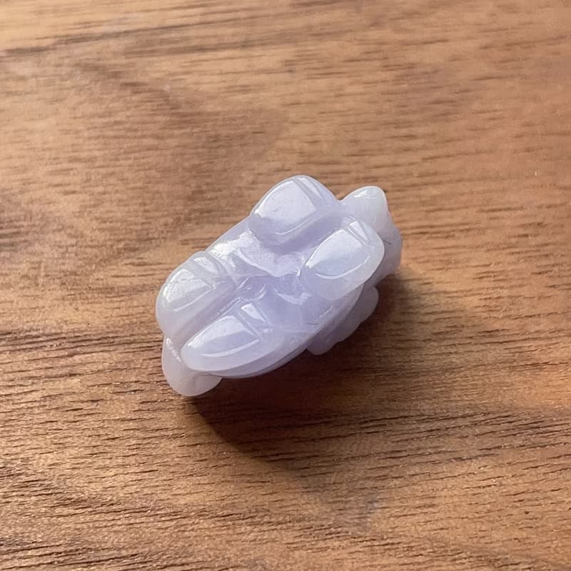 紫羅蘭翡翠龍龜小擺飾 | 天然緬甸玉翡翠A貨