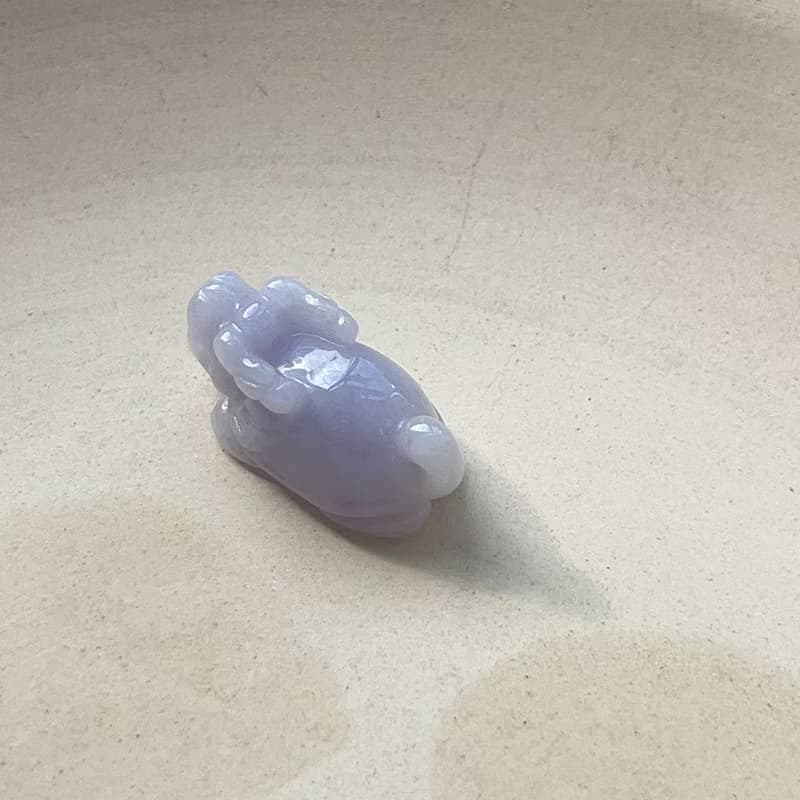 紫羅蘭翡翠龍龜小擺飾 | 天然緬甸玉翡翠A貨