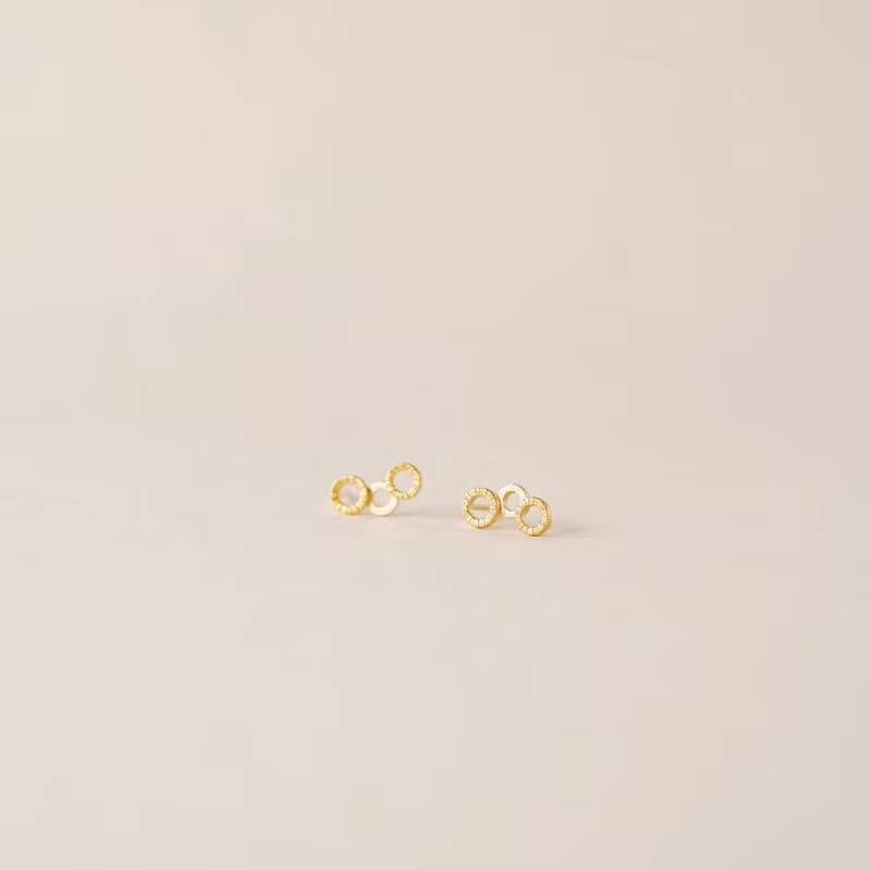サークルパターンピアス / イヤリングクリップ