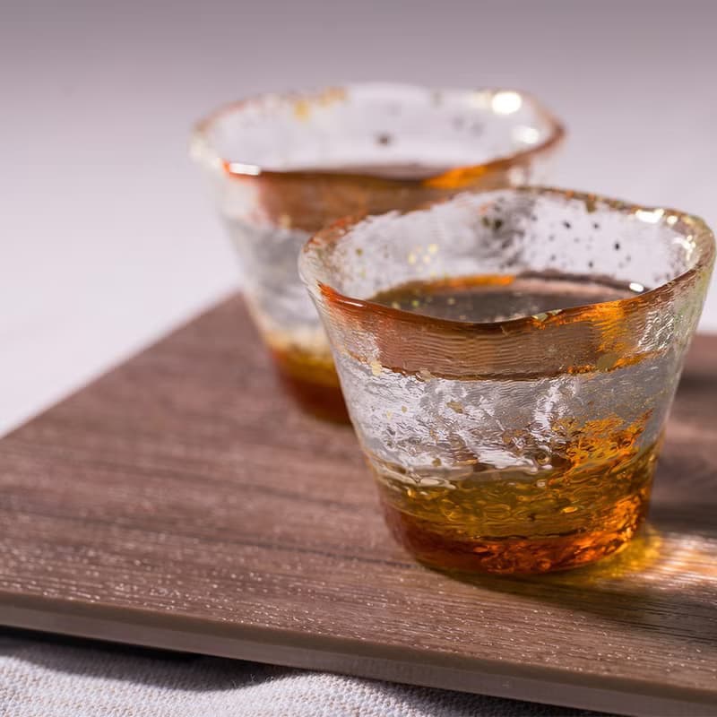 日本津輕 手作琉璃清酒杯50ml / 共2款