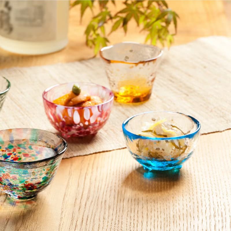 日本津輕 手作琉璃清酒杯50ml / 共2款