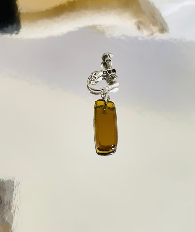 琉璃耳環 單邊1只 耳夾耳環 耳針耳環 窗花復古耳環 手作飾品