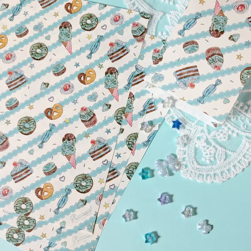 デザインペーパー　チョコミント