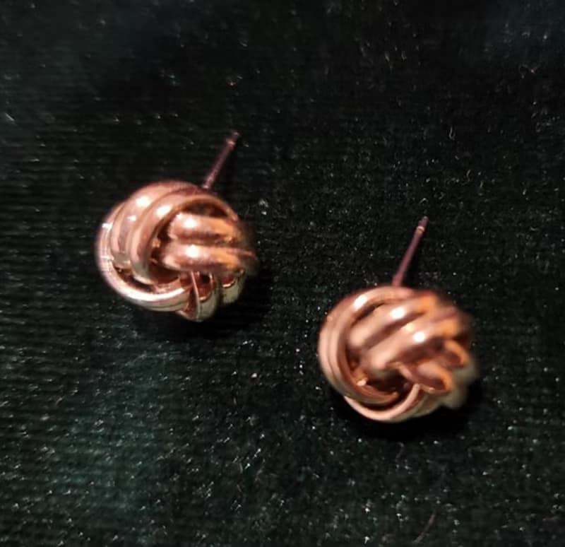 優雅浪漫繩結鍍金耳環【畢業禮物】聖誕禮盒