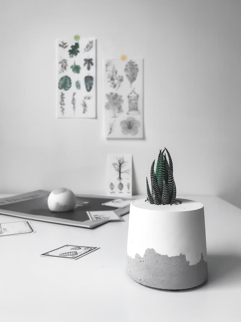 雪山洞穴-桌上型盆栽/水泥盆栽