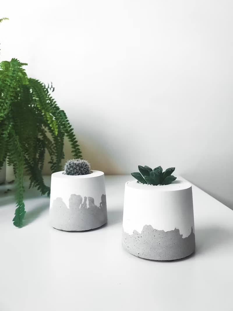 雪山洞穴-桌上型盆栽/水泥盆栽