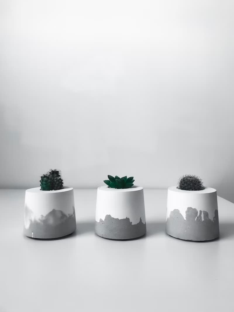 雪山洞穴-桌上型盆栽/水泥盆栽