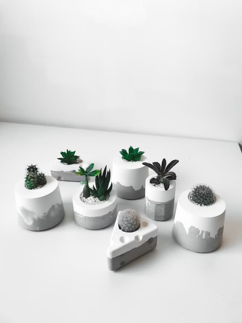 雪山洞穴-桌上型盆栽/水泥盆栽