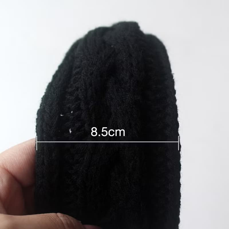 Black Knitted Headband,Knitting Headband,No SLIP / NO headache / No hard