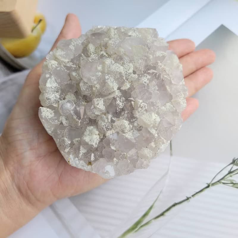 巴西雪景紫水晶捧花/招財桃花貴人風水(附燈座)7-3