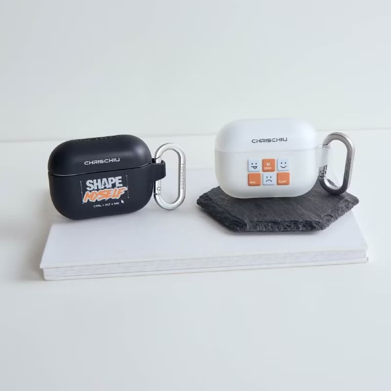 CHRISCHIU表情按鍵強悍防摔AirPods保護套