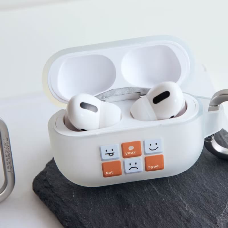 CHRISCHIU表情按鍵強悍防摔AirPods保護套