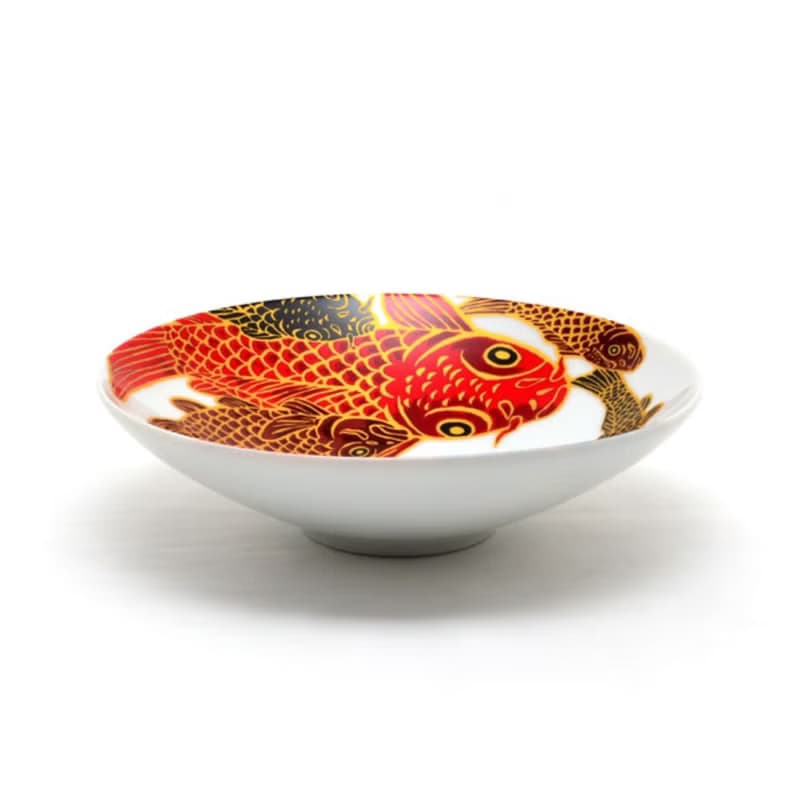 中號扁平碗 Carp is Dragon in heaven