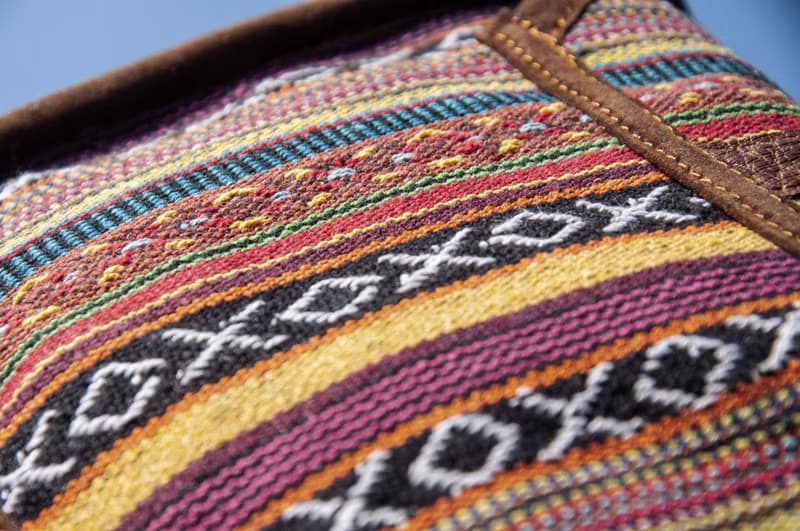 手工真皮側背包 牛皮側背包 編織包皮革斜背包 皮革包-南美洲天空