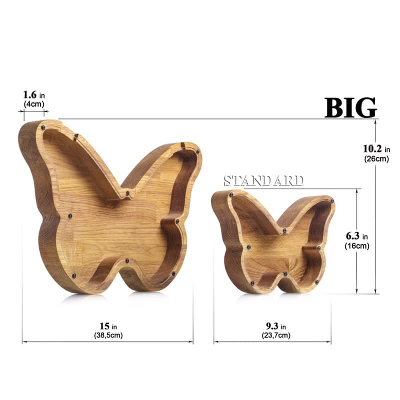 BUTTERFLY Personalized money box for kids Christmas gift for kids Nursery decor