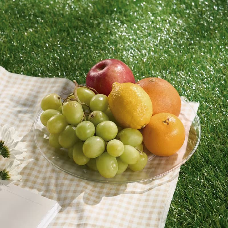 【哩皿生活】Tritan圓盤 3入組  玻璃質感 野餐盤 露營 甜點盤