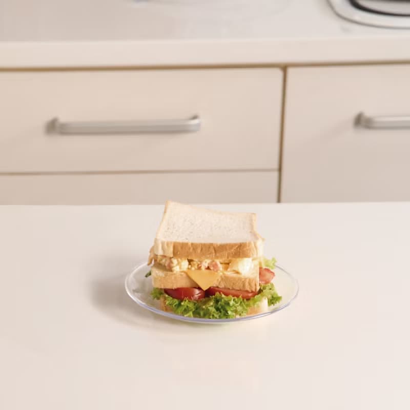 【哩皿生活】Tritan圓盤 3入組  玻璃質感 野餐盤 露營 甜點盤