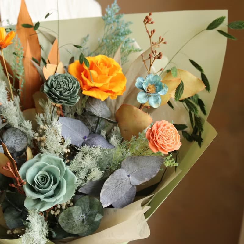 【遇見恆久】印象 日出款 永生玫瑰花束