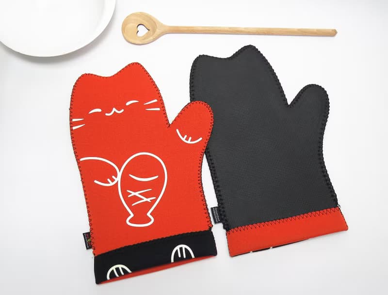 多功能護手套—淘氣貓-橘 (一對入，附贈輕型切割墊)