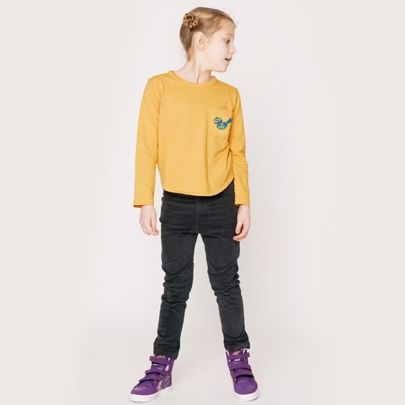 【Lovelybaby北歐童裝】瑞典有機棉燈芯絨長褲3歲至12歲 黑