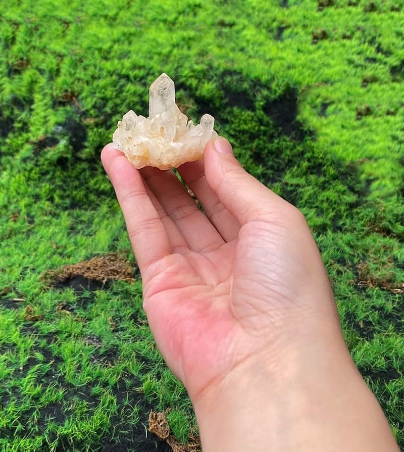 能量水晶擺件-天然原礦能量白水晶簇 消磁淨化 開運 入厝禮物