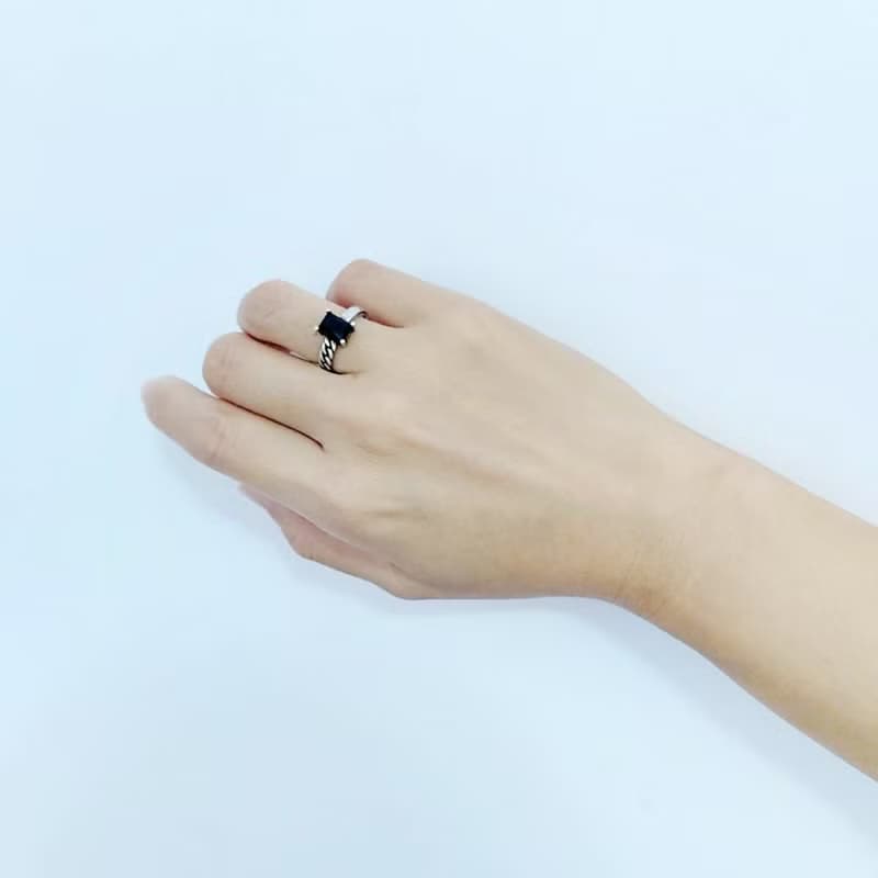 復古巧克力磚點925純銀戒指 手工麻花編織 活動圍 兩款選