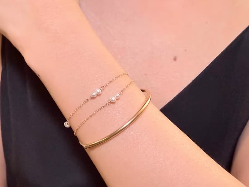 FAYE Paris 流光序曲 / 3ways法式簡約天然淡水珍珠14KGF手鍊項鍊