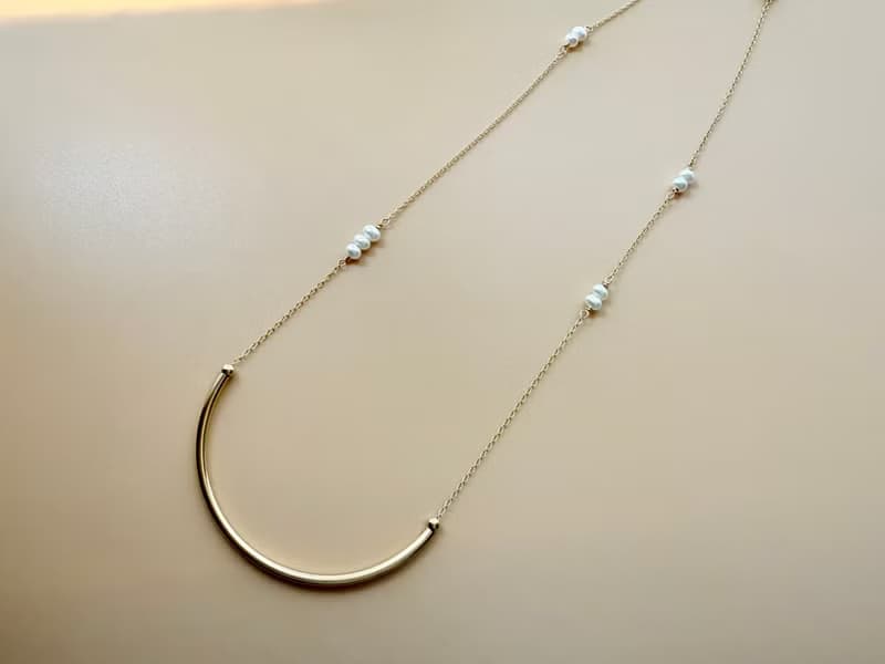 FAYE Paris 流光序曲 / 3ways法式簡約天然淡水珍珠14KGF手鍊項鍊