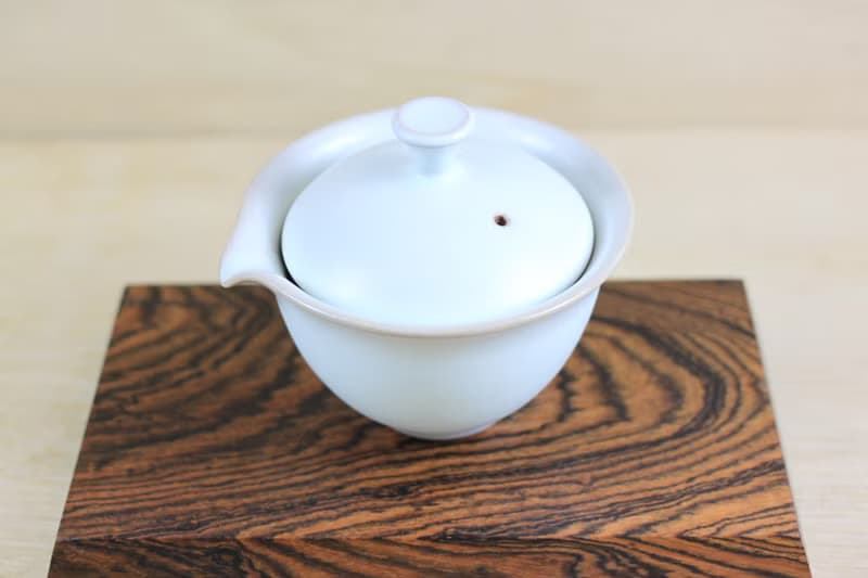 【母親節禮物】粉青 無光釉 蓋碗 蓋杯 鶯歌名家葉敏祥作品