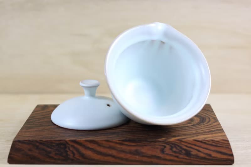 【母親節禮物】粉青 無光釉 蓋碗 蓋杯 鶯歌名家葉敏祥作品