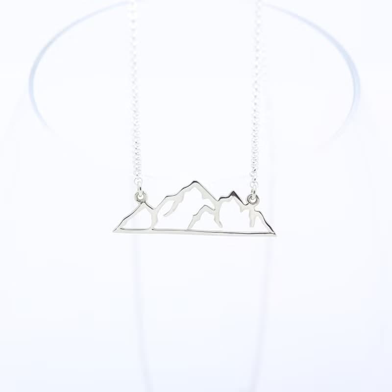 【Angel & Me】登山 山脈 山 s925 純銀項鍊 生日禮盒 紀念日禮物