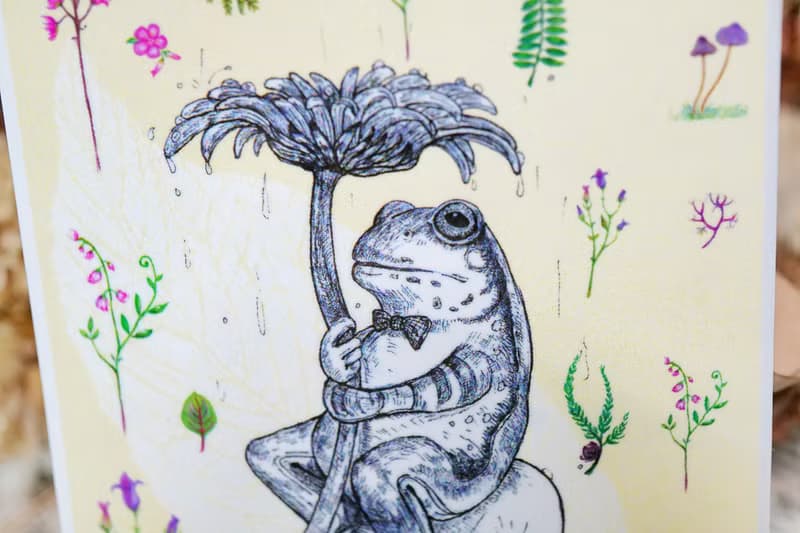 青蛙呱呱─日製動物療癒防水貼紙/小卡片/行李箱/筆電