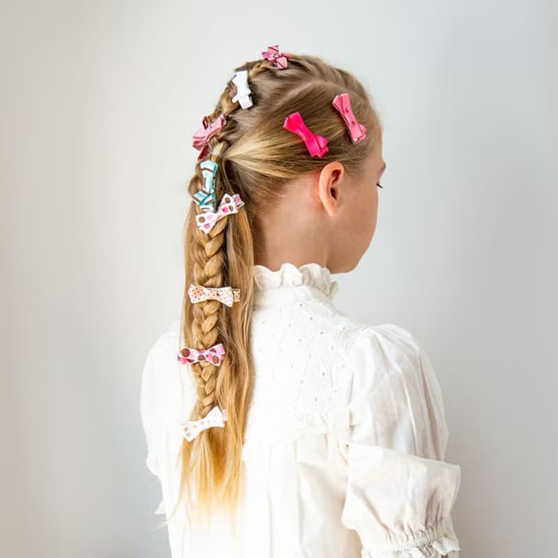 英國Ribbies 糖果蝴蝶結5入組-紅配綠