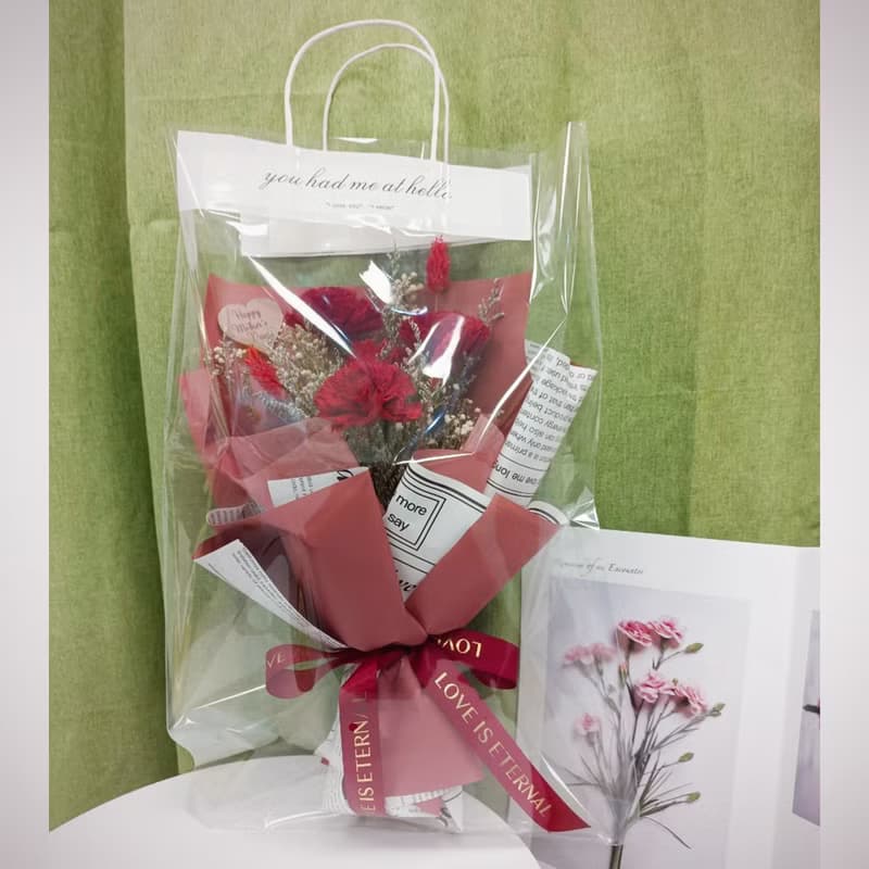 香氛索拉康乃馨love you花束 /母親節花束/永生花/乾燥花束/花束