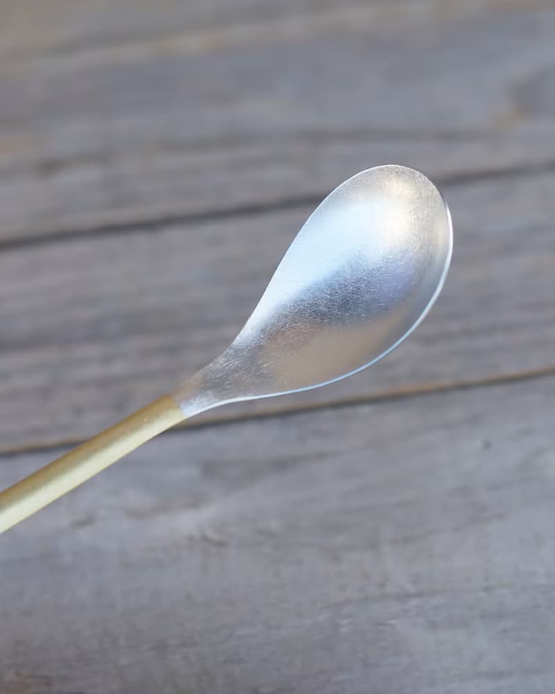 錘木紋 黃銅湯匙組 茶匙 S 2入