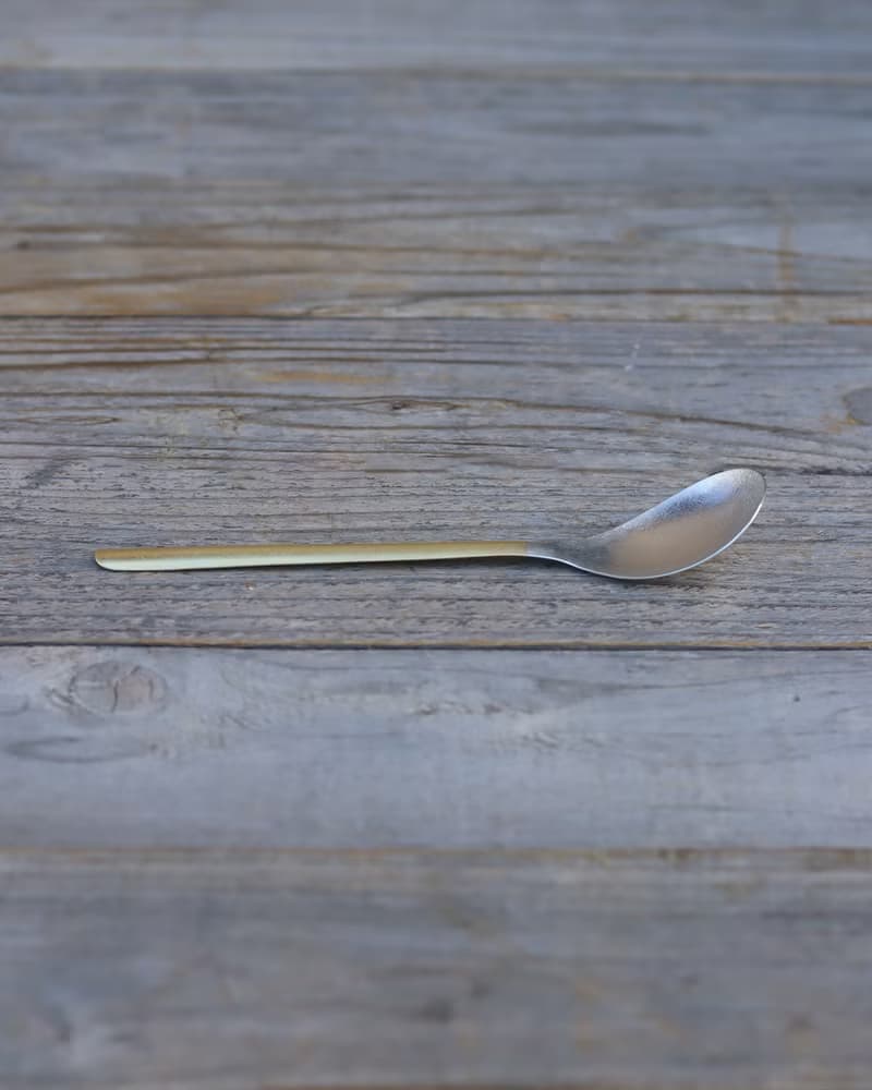 錘木紋 黃銅湯匙組 茶匙 S 2入