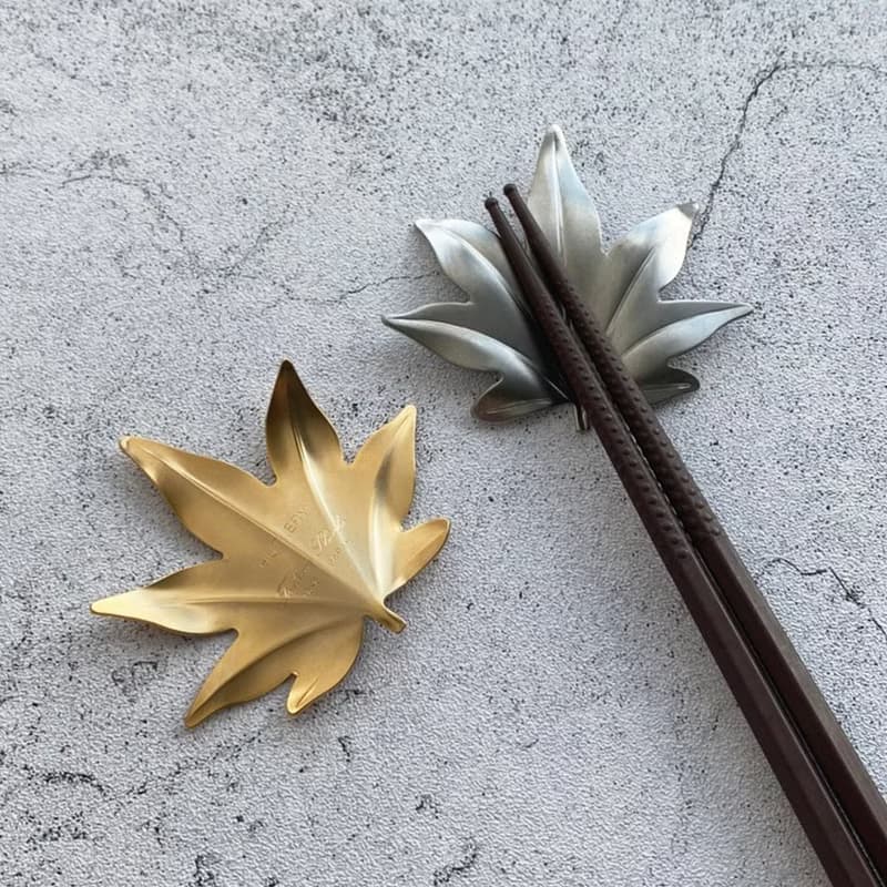 日本【SALUS 佐藤金屬】楓葉筷架