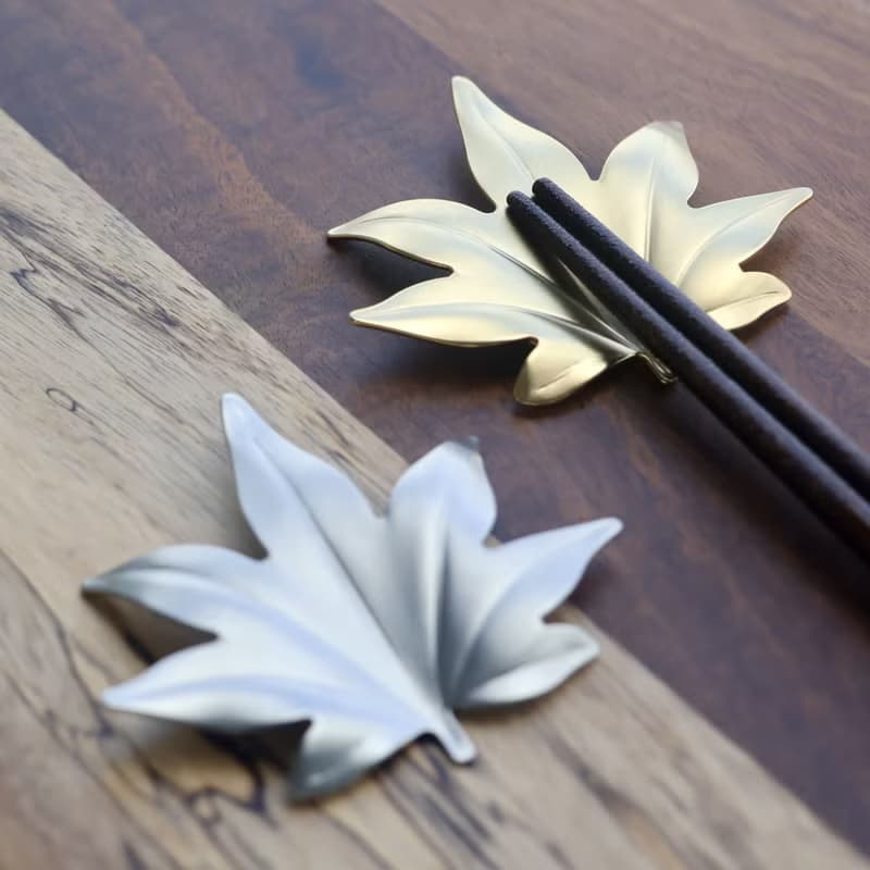 日本【SALUS 佐藤金屬】楓葉筷架