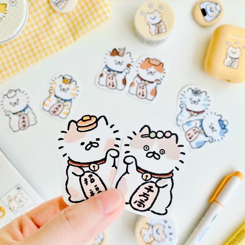 招財貓系列-點心貼紙包