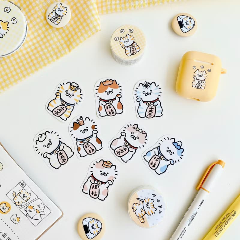 招財貓系列-點心貼紙包