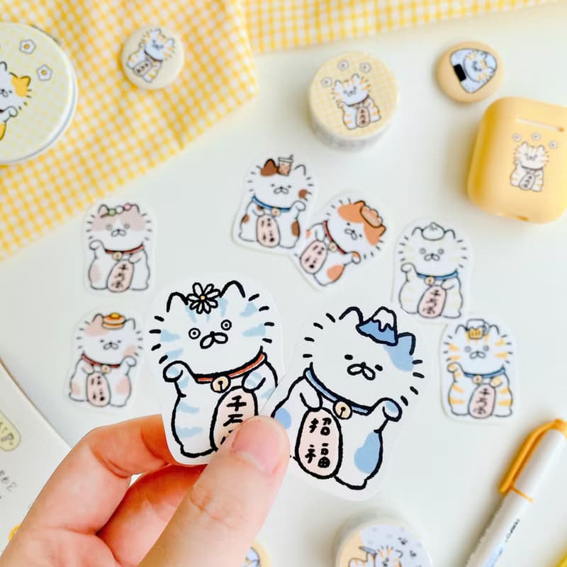 招財貓系列-點心貼紙包