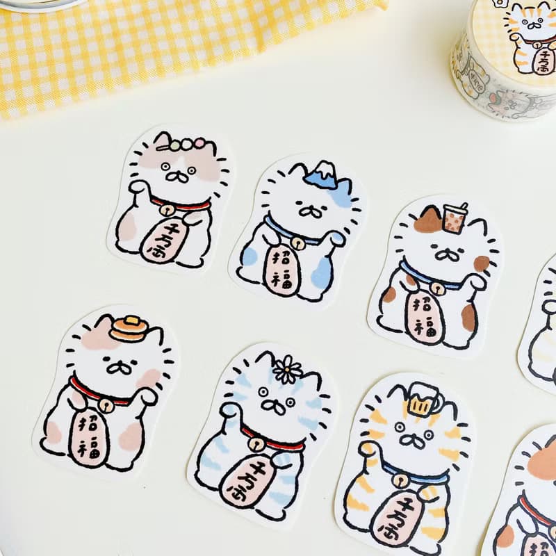 招財貓系列-點心貼紙包
