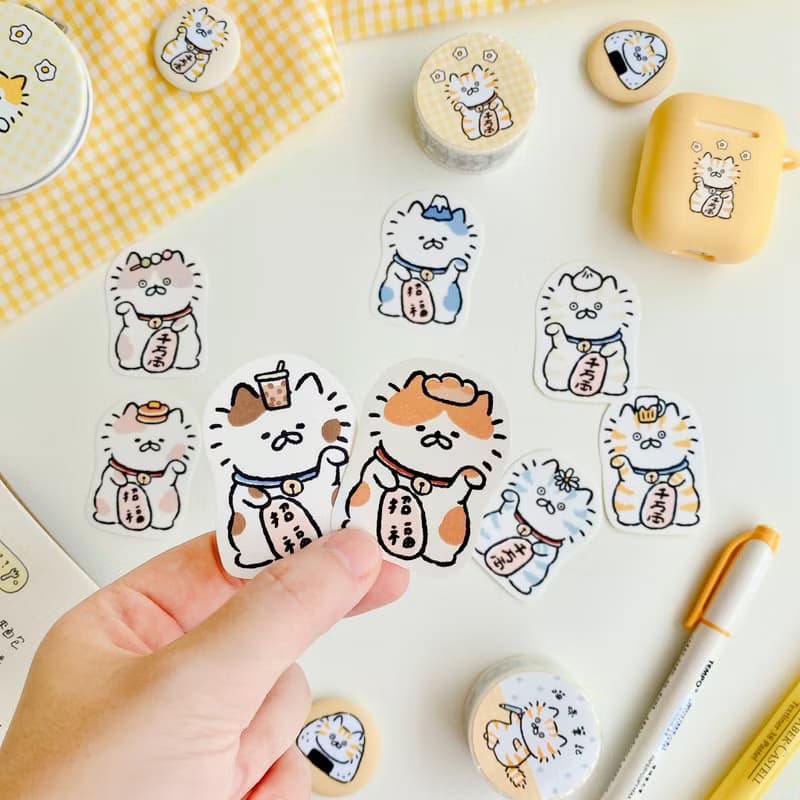 招財貓系列-點心貼紙包